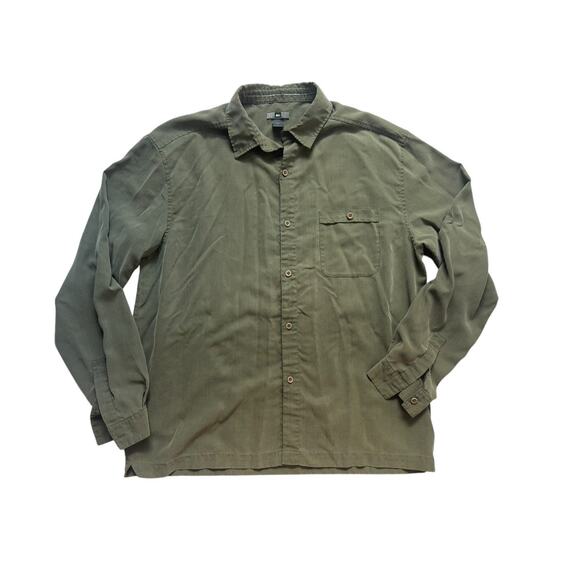 REI Men's Green Button Down Long‎ Sleeve Shirt size Large - Picture 1 of 6